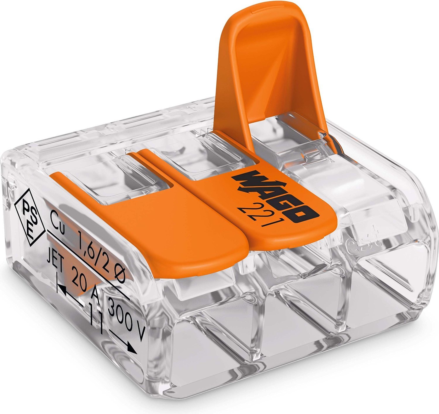 10 x WAGO 221-413 Electrical Wire Block Connector Strip 12V 220